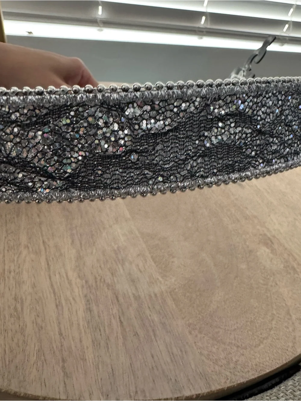 Nocona Western Belt Womens Glitter Lace Overlay Large New